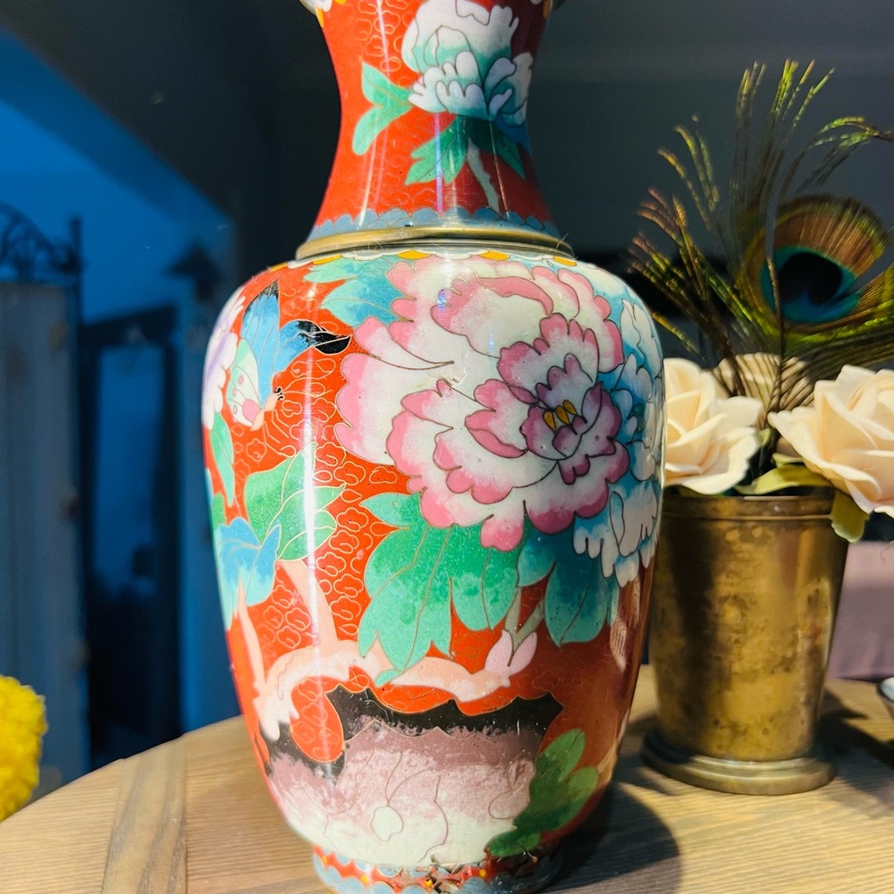 A Bargain- Cloisonne Vase Read ‘ style tags’ below